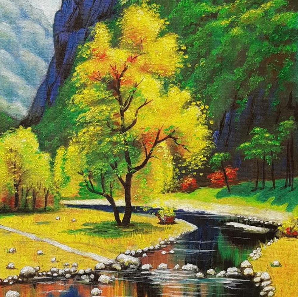 Forest painting